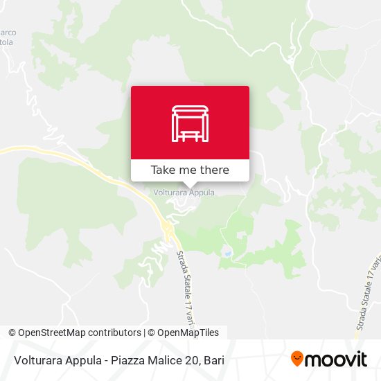 Volturara Appula - Piazza Malice 20 map