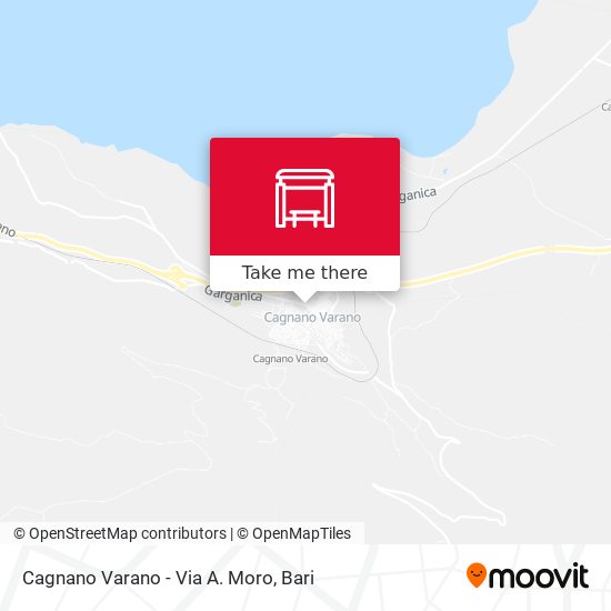 Cagnano Varano - Via A. Moro map
