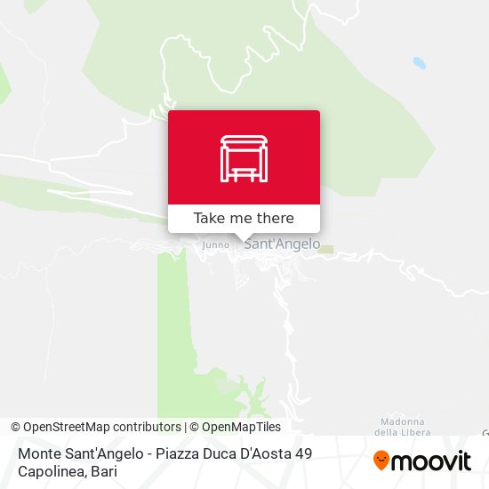 Monte Sant'Angelo - Piazza Duca D'Aosta  49 Capolinea map