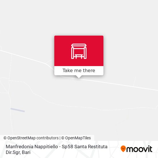 Manfredonia Nappitiello - Sp58  Santa Restituta Dir.Sgr map