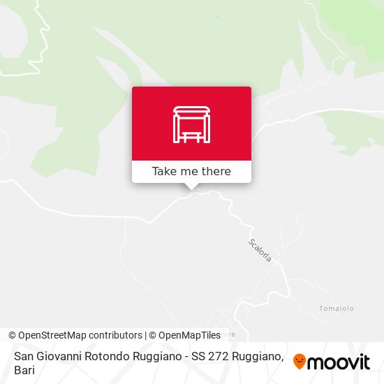 San Giovanni Rotondo Ruggiano -  SS 272  Ruggiano map