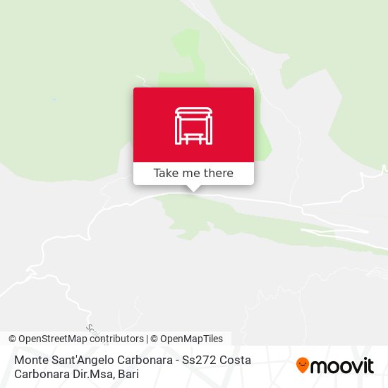 Monte Sant'Angelo Carbonara - Ss272 Costa Carbonara Dir.Msa map
