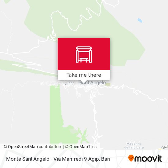 Monte Sant'Angelo - Via Manfredi 9 Agip map