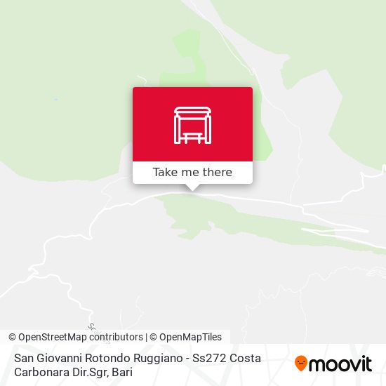 San Giovanni Rotondo Ruggiano - Ss272 Costa Carbonara Dir.Sgr map