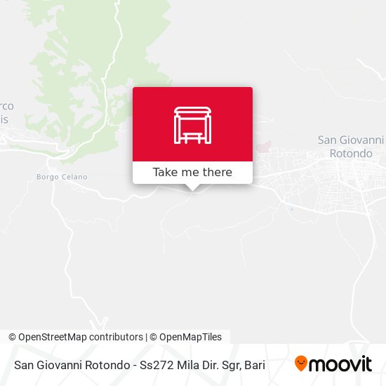 San Giovanni Rotondo - Ss272  Mila Dir. Sgr map