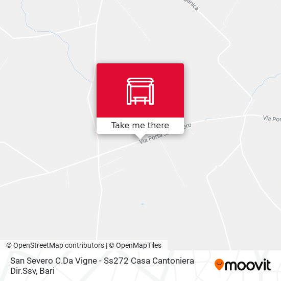 San Severo C.Da Vigne - Ss272 Casa Cantoniera Dir.Ssv map