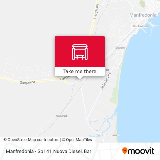 Manfredonia - Sp141 Nuova Diesel map