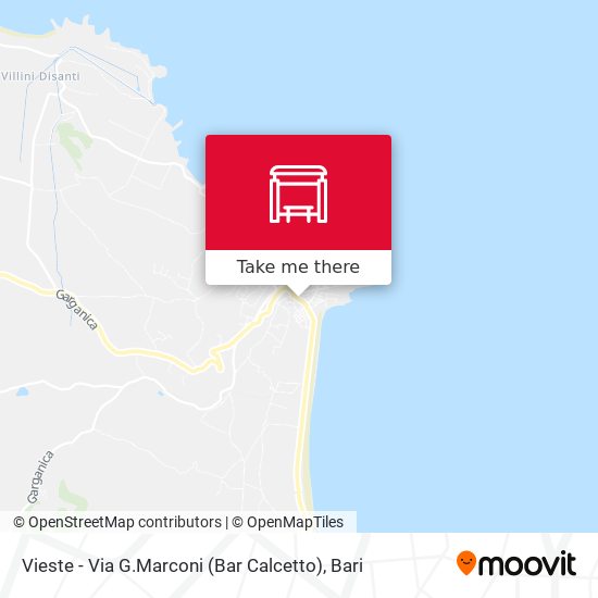 Vieste - Via G.Marconi (Bar Calcetto) map