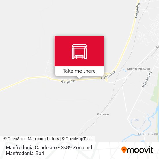 Manfredonia Candelaro - Ss89 Zona Ind. Manfredonia map