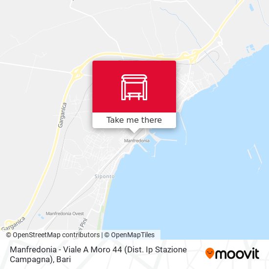 Manfredonia - Viale A Moro 44  (Dist. Ip Stazione Campagna) map