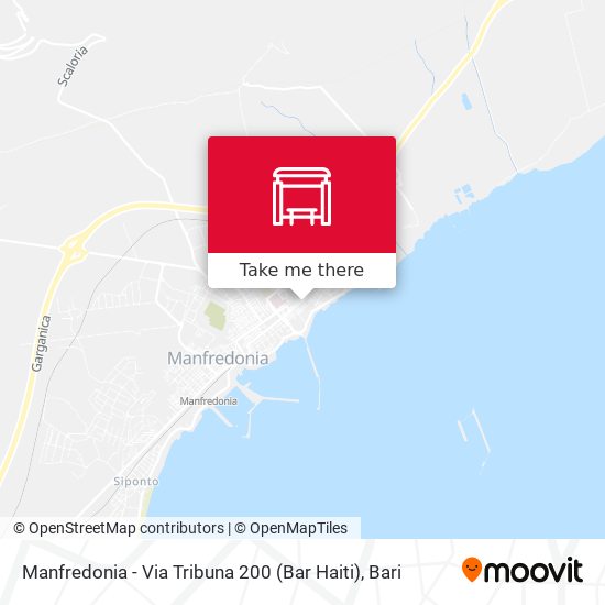 Manfredonia - Via Tribuna 200 (Bar Haiti) map