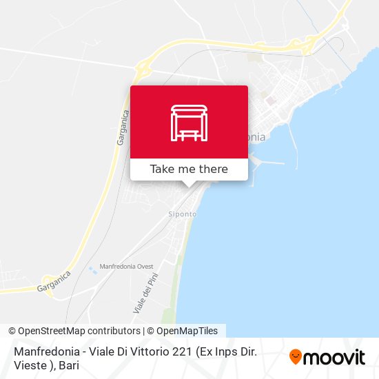 Manfredonia - Viale Di Vittorio 221 (Ex Inps  Dir. Vieste ) map