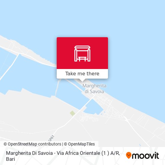 Margherita Di Savoia - Via Africa Orientale  (1 ) A / R map