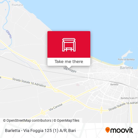 Barletta - Via Foggia 125 (1)  A / R map