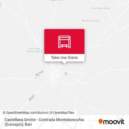 Castellana Grotte - Contrada Montelavecchia (Eurospin) map