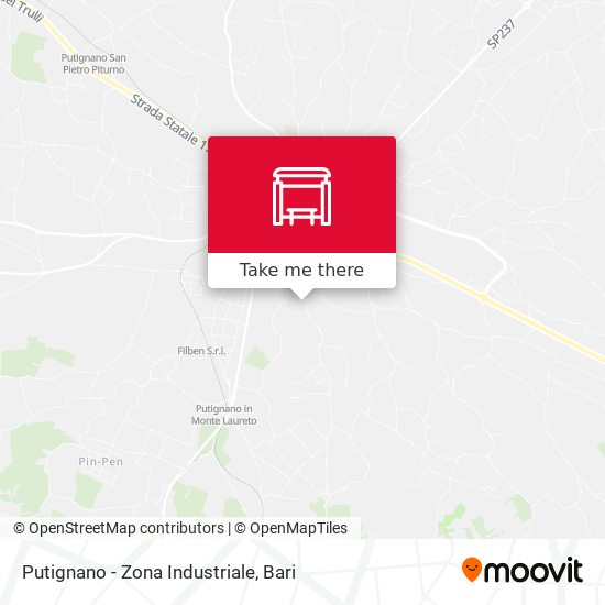 Putignano - Zona Industriale map