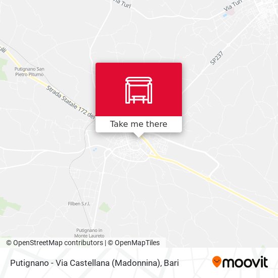 Putignano - Via Castellana (Madonnina) map