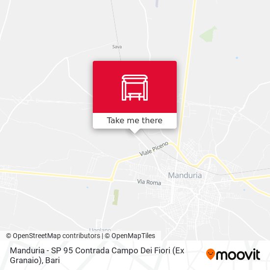 Manduria - SP 95 Contrada Campo Dei Fiori (Ex Granaio) map