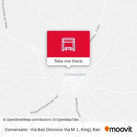 Conversano - Via Bari (Incrocio Via M. L. King) map