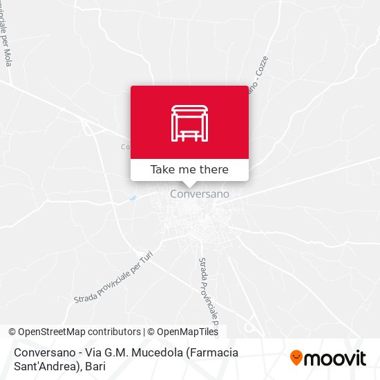 Conversano - Via G.M. Mucedola (Farmacia Sant'Andrea) map