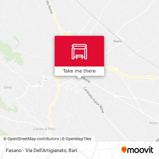 Fasano - Via Dell'Artigianato map