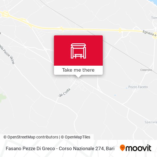 Fasano Pezze Di Greco - Corso Nazionale 274 map