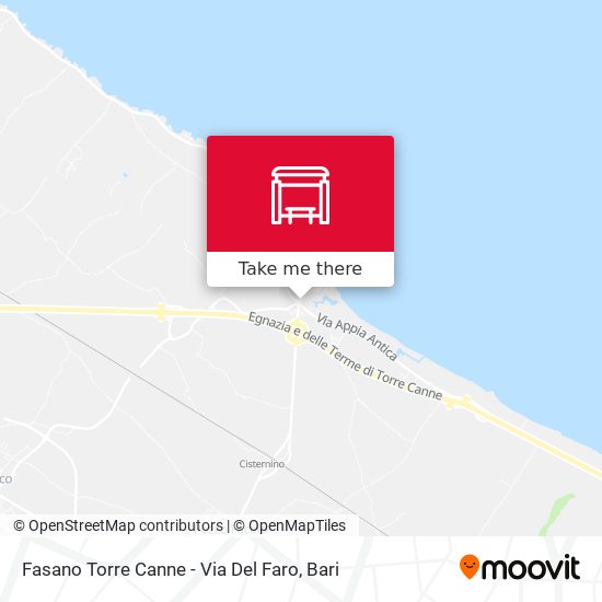 Fasano Torre Canne - Via Del Faro map