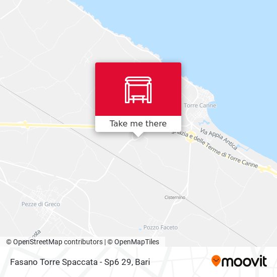 Fasano Torre Spaccata - Sp6 29 map
