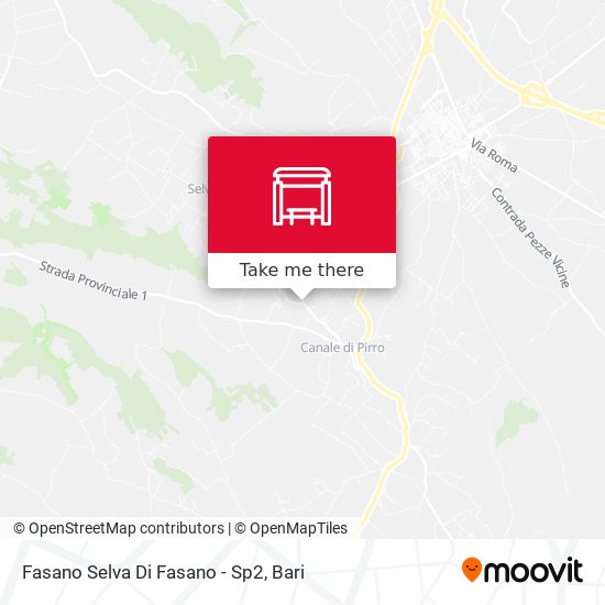 Fasano Selva Di Fasano - Sp2 map