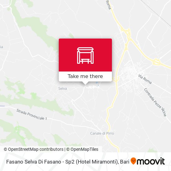 Fasano Selva Di Fasano - Sp2 (Hotel Miramonti) map