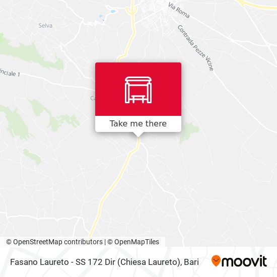 Fasano Laureto - SS 172 Dir (Chiesa Laureto) map