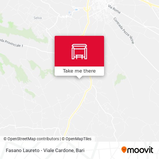 Fasano Laureto - Viale Cardone map