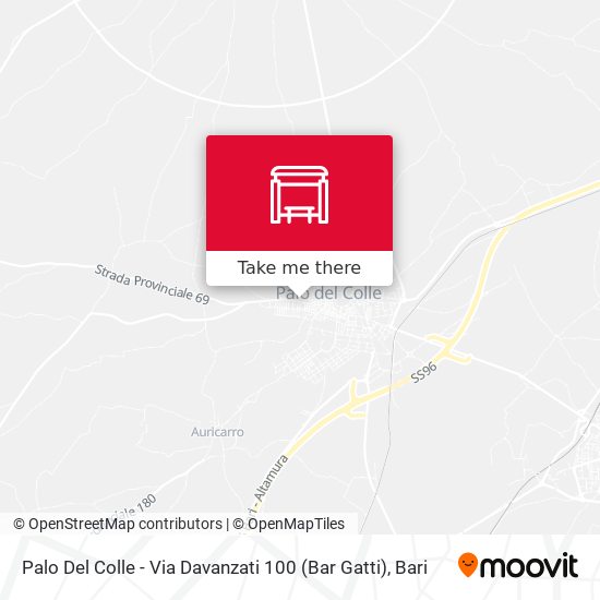 Palo Del Colle - Via Davanzati 100 (Bar Gatti) map