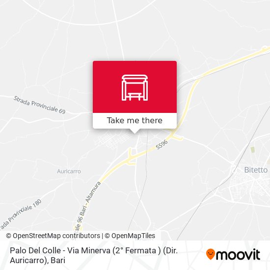 Palo Del Colle - Via Minerva (2° Fermata ) (Dir. Auricarro) map