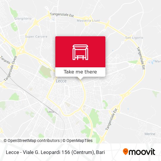 Lecce - Viale G. Leopardi 156 (Centrum) map