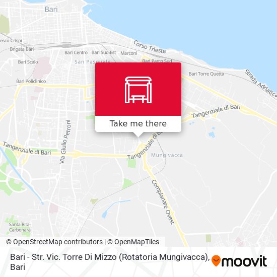 Bari - Str. Vic. Torre Di Mizzo (Rotatoria Mungivacca) map