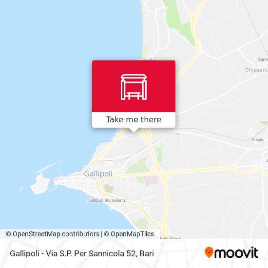 Gallipoli - Via S.P. Per Sannicola 52 map