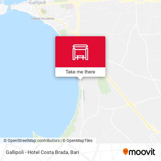 Gallipoli - Hotel Costa Brada map