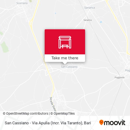 San Cassiano - Via Apulia (Incr. Via Taranto) map