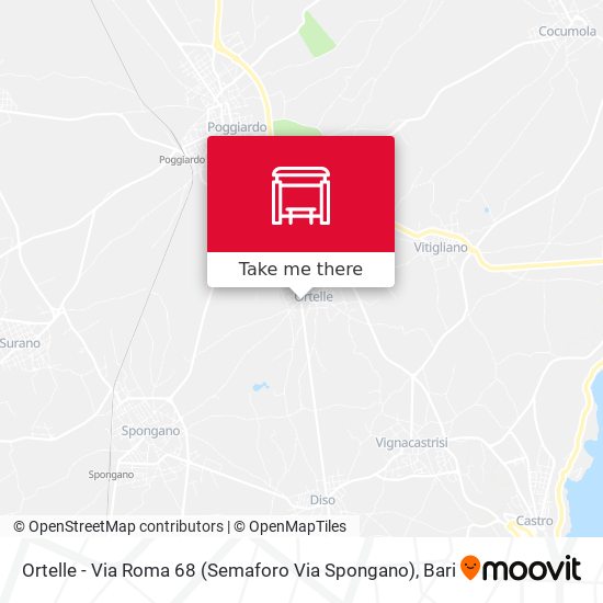 Ortelle - Via Roma 68 (Semaforo Via Spongano) map