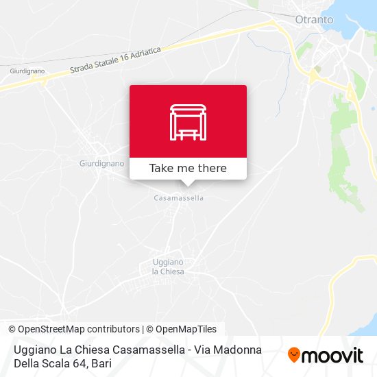 Uggiano La Chiesa Casamassella - Via Madonna Della Scala 64 map