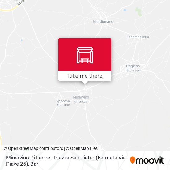 Minervino Di Lecce - Piazza San Pietro (Fermata Via Piave 25) map
