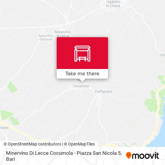 Minervino Di Lecce Cocumola - Piazza San Nicola 5 map