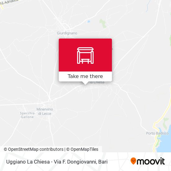 Uggiano La Chiesa - Via F. Dongiovanni map