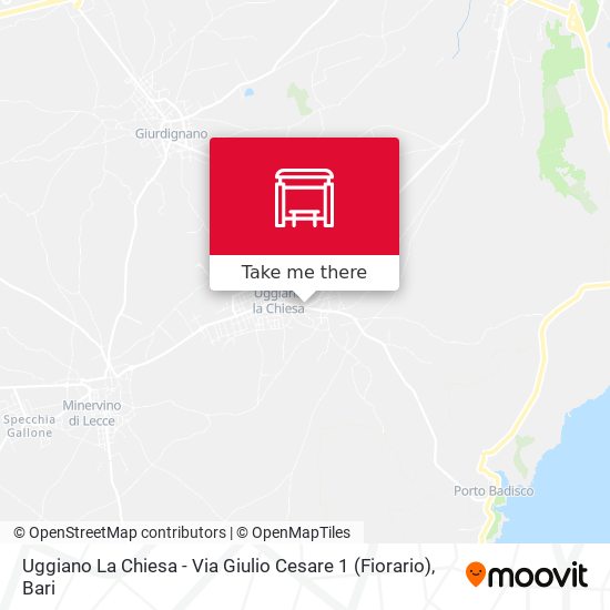 Uggiano La Chiesa - Via Giulio Cesare 1 (Fiorario) map
