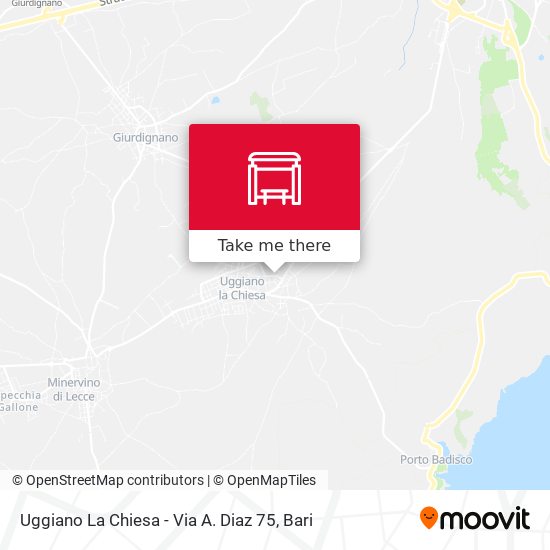 Uggiano La Chiesa - Via A. Diaz 75 map