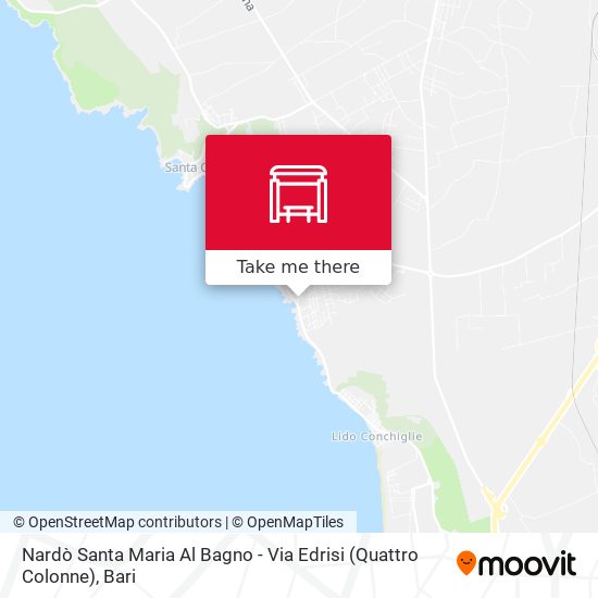 Nardò Santa Maria Al Bagno - Via Edrisi (Quattro Colonne) map