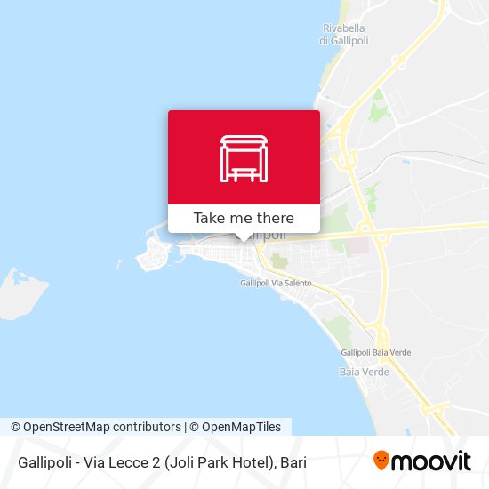 Gallipoli - Via Lecce 2 (Joli Park Hotel) map