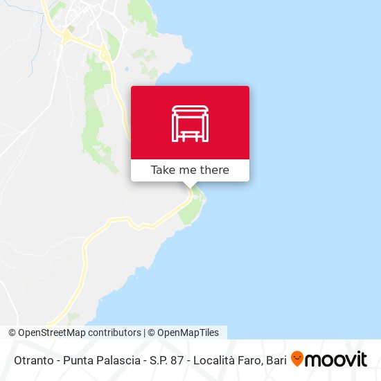 Otranto - Punta Palascia - S.P. 87 - Località Faro map