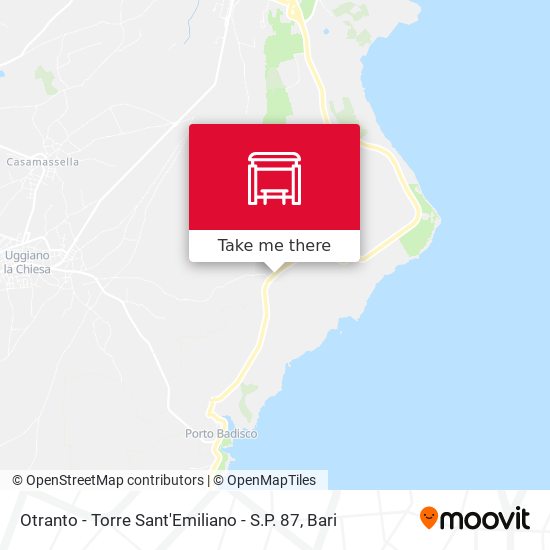Otranto - Torre Sant'Emiliano - S.P. 87 map